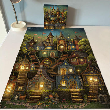 Candlelight Cottages Jigsaw Puzzle 1000 Pieces